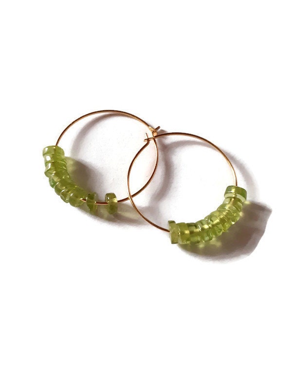 Créoles Atelier Lunaire - Plaqué Or 24k Et Grenat - Création Unique Artisanale - Neuf