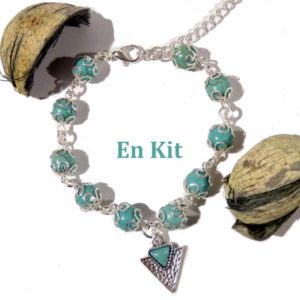 creation bracelet perles turquoise