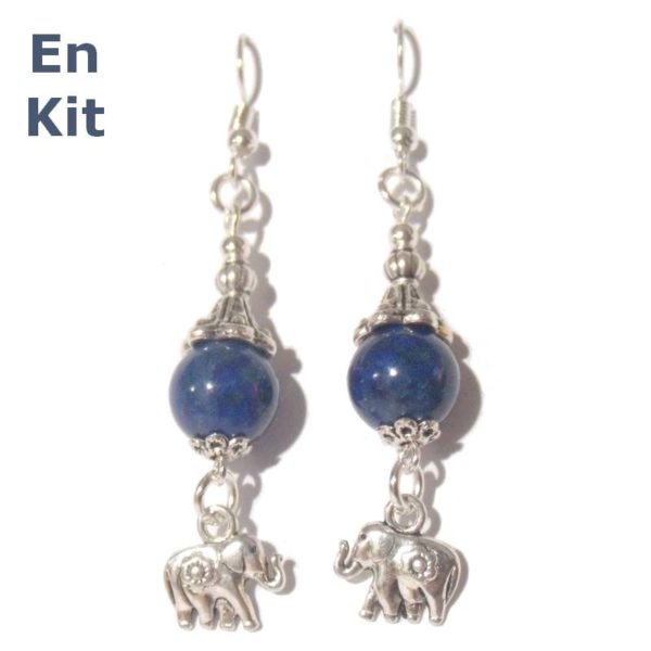 diy boucles d oreilles lapis lazuli
