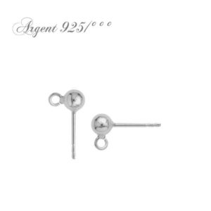 Attaches pouces pour boucles d'oreille en argent massif