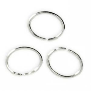 anneaux en argent massif 5 mm