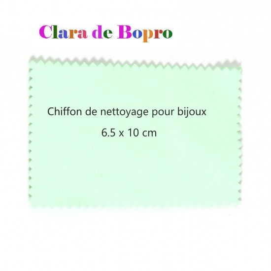 10 pcs Chiffon de nettoyage pour bijoux, chamoisine réutilisable, couleur  verte, 65 x 100 mm - Clarashop