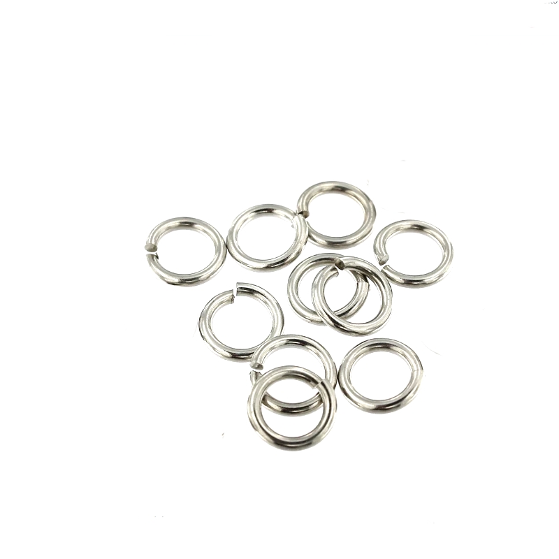 10 anneaux ouverts en argent sterling