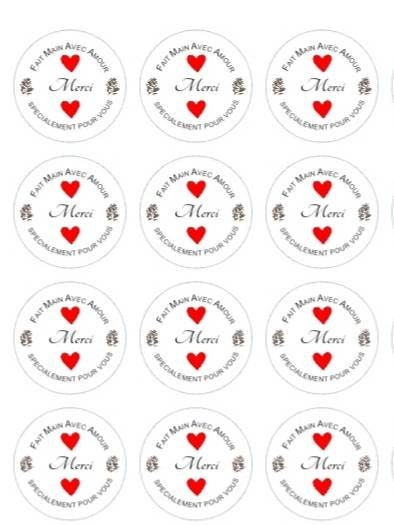 240 Autocollants "Merci" Kraft 2,5x7,5 Cm – Pour Emballages Cadeaux, Mariage, Petites Entreprises – 2 Rouleaux De 120