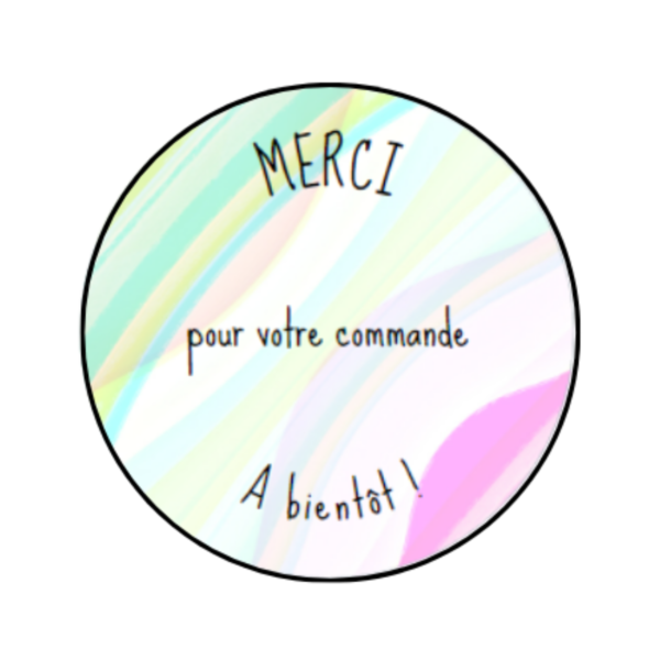 Étiquettes autocollantes, étiquettes adhésives festives,sticker merci,emballage cadeaux, emballage commande