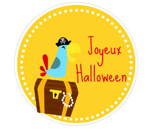 sticker spécial halloween, étiquette personnalisée,
